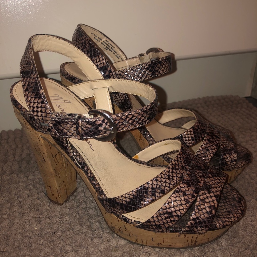 Marc Fisher snake print heel